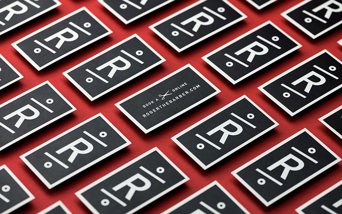 Cast Iron Design via www.mr-cup.com #card #simpleblack #business #barber