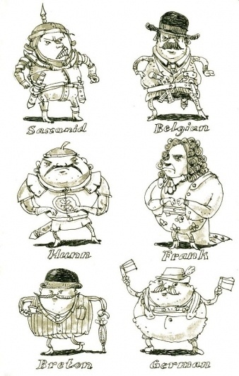 Santas, barbarians, characters and all the usual stuff on the Behance Network #mattias #adolfsson #illustration #drawn #sketches #hand #characters