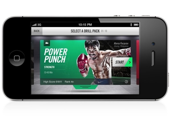 Nike+ Training #nike #mobile #branding