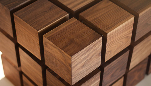 AboutThe Float Table is a matrix of "magnitized" wooden cubes that levitate with respect to one another. The repelling cubes are held in e #rpr #rockpaperrobot #float #levitating #furniture #table #kinetic