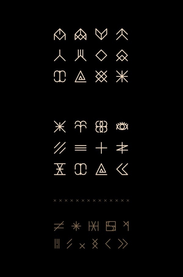 Enfant du Kult Font on Behance symbols set #fonts #font #icon #ico #symbols #symbol #typography