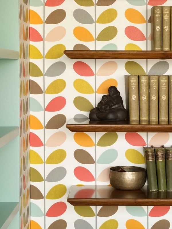 Bohemian apartment wallpaper decor #interior #painting #art #kids #apartment #room