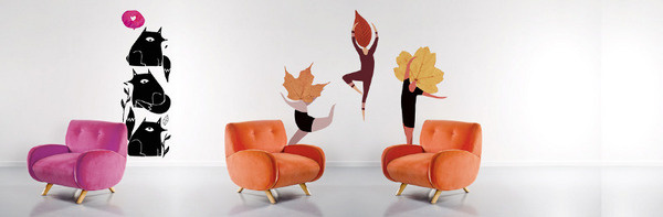 The Wallery mariadiamantes #amaia #leaf #thewallery #dance #design #dancing #illustration #wall #arrazola #vinil