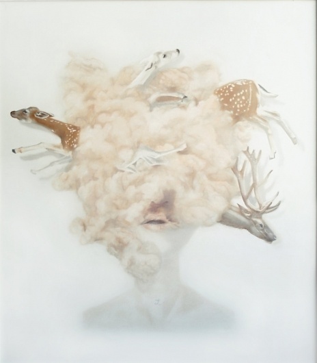 lakormis/merve morkoç | painting #woman #cloud #merve #dust #morkoc #painting #art #lakormis #animal