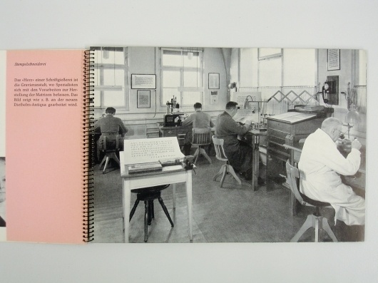 All sizes | Page from a Haas catalog/booklet. Punchcutters/Engravers | Flickr - Photo Sharing! #pink #layout #blackandwhite #book