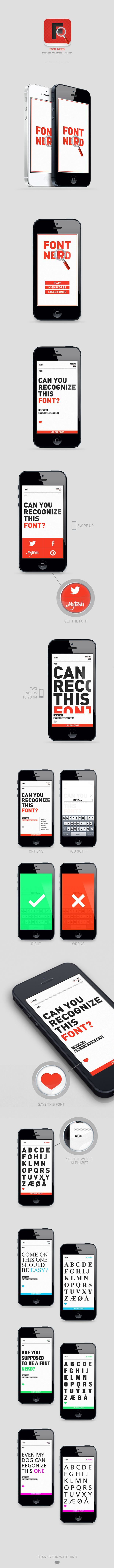 Font Nerd on Behance #font #design