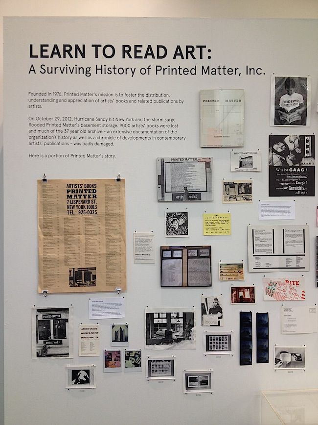 Learn to Read Art: A Surviving History of Printed Matter, Inc.