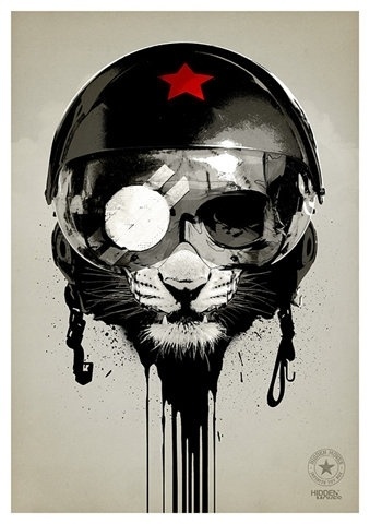 FFFFOUND! | Blog - thirtythr33.de - The Portfolio of Sebastian Bentler #cat #painting #military