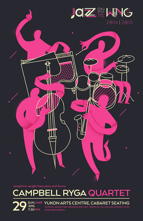 Campbell Ryga Quartet #pink #poster