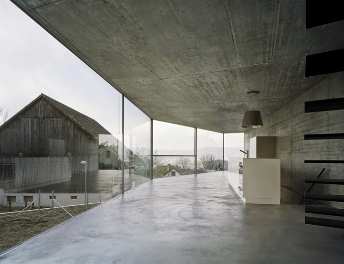 House With One Wall by Christian Kerez #design #interiors #living #ideas #room