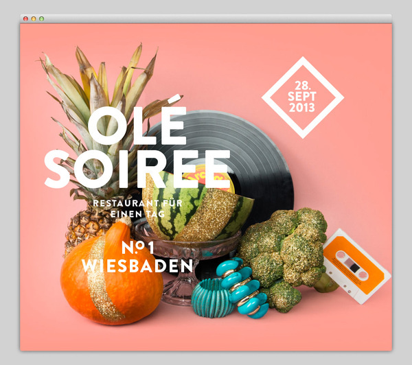 Ole Soiree #website #layout #design #web