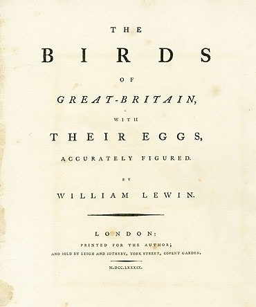 Lewin First-Edition Birds of Britain Prints 1789 #printing #typography