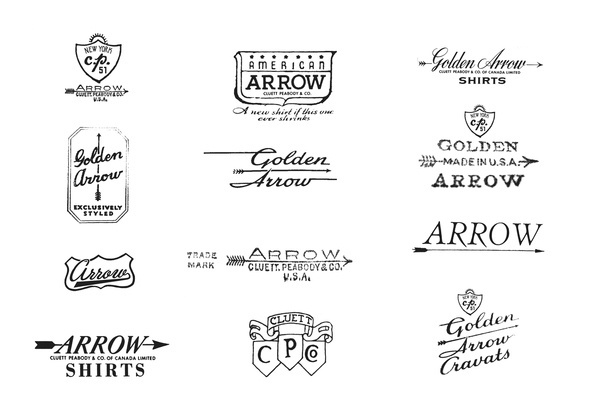 Premium Vector | Set of company logotype branding designs arrow direction  concept icons