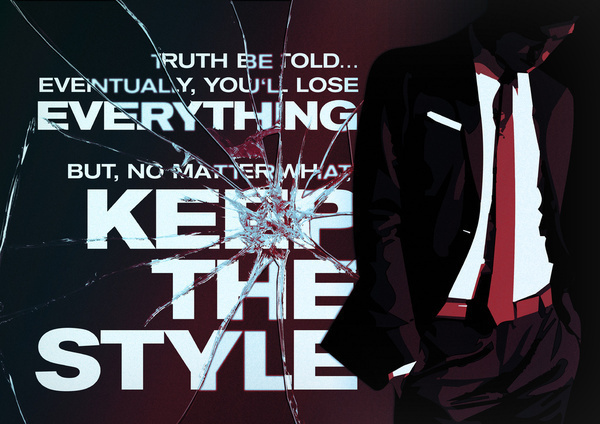 Keep the style Art Print #design #graphic #glass #poster #suit