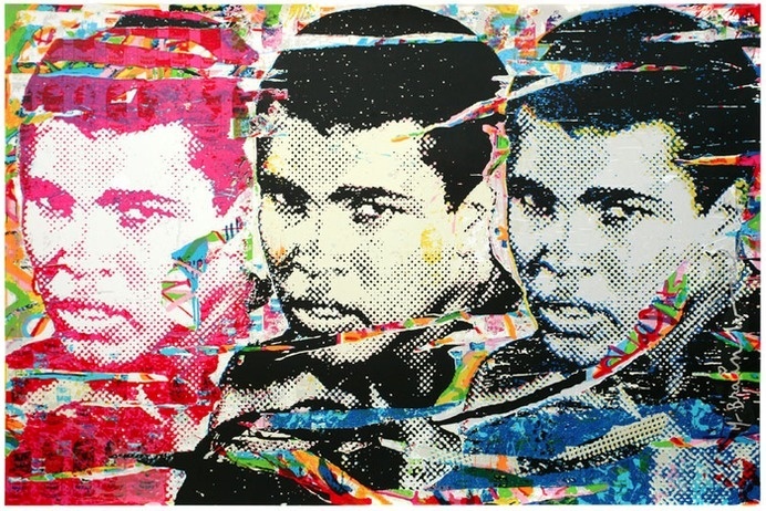 Paddle8: The Champ - Mr. Brainwash #pop #brainwash #print #screen #art #street #mr #ali