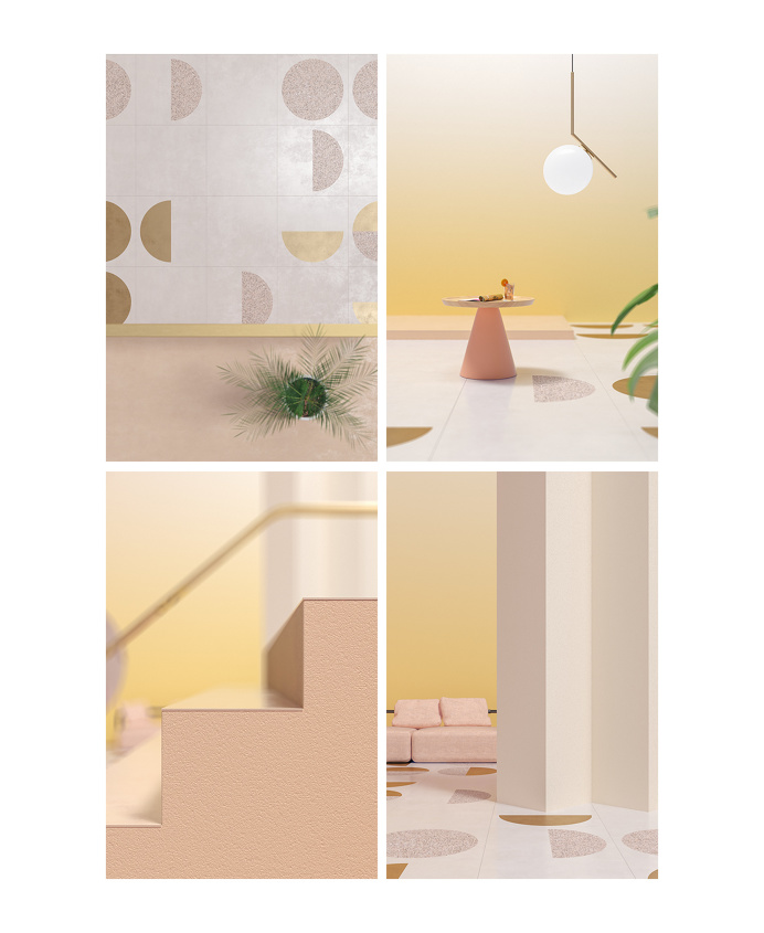 Seasons on Behance #3D #seasons #weather #colors #pastel #interior #design #decoration