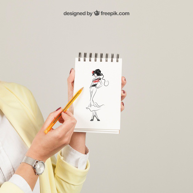 Woman showing drawing on notepad Free Psd. See more inspiration related to Mockup, Template, Woman, Paper, Girl, Doodle, Pencil, Notebook, Note, Pen, Mock up, Drawing, Notepad, Up, Feminine, Note paper, Pencil drawing, Showcase, Mock and Showing on Freepik.