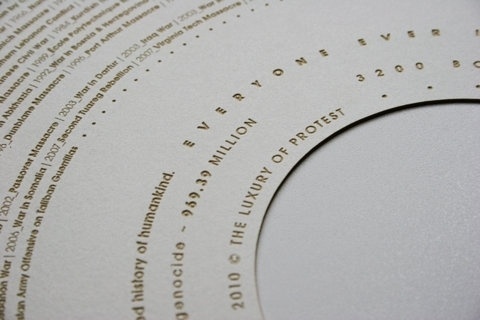 FFFFOUND! | The Luxury of Protest – Extra Special Poster | September Industry #design #graphic #typography
