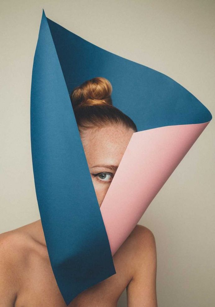 Playful Fashion Portraits Featuring Paper Art by Kristoffer Marchi