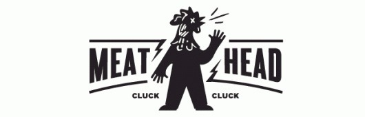 Danielle Davis // Design & Illustration #head #meat #identity #chicken #logo