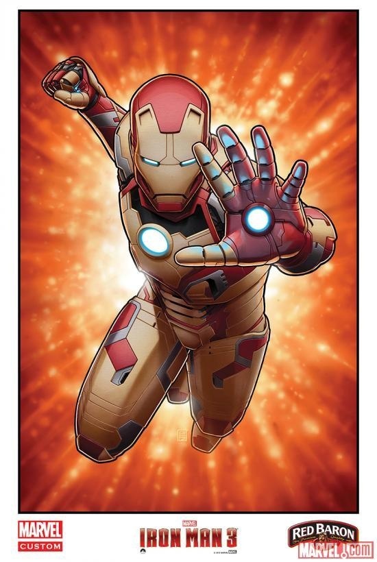 Marvel Offers Five Limited Edition IRON MAN 3 Posters Via Red Baron Partnership #super #stark #iron #comic #hero #illustration #avengers #poster #marvel #man