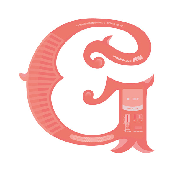 THE POWER OF G on Behance #surreal #sega #megadrive #typography