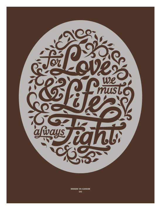 Design Vs Cancer #lettering #design #vs #cancer