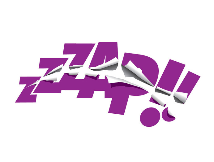 #zap #typography #illustration #purple