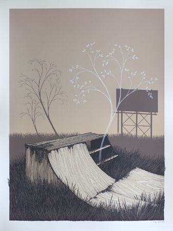 Justin Santora :: Plans We Made For Every Summer #sepia #tree #skateboard #poster