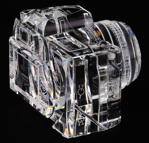 Glass Sculpture of Canon 7D | PICDIT #glass #sculpture #art