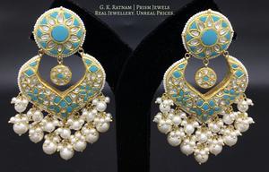 Chand Bali - gold diamond polki kundan meena jadau jewellery