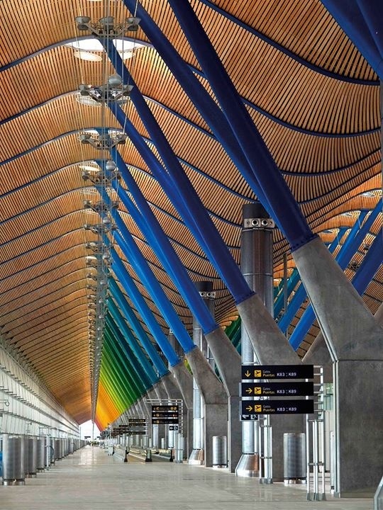 #airports #architecture Richard Rogers Partnership T4 Barajas Airport, #Madrid