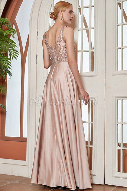 eDressit New Chic V-Cut Beadeded Long Party Evening Dress (00202446)