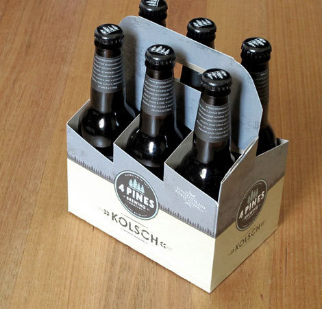 4 Pines Brewing Six Pack #packaging #beer #label #bottle