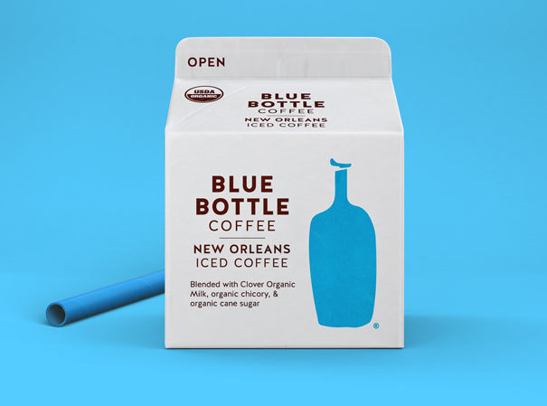 Slide background #bottle #packaging #minimal #coffee #blue