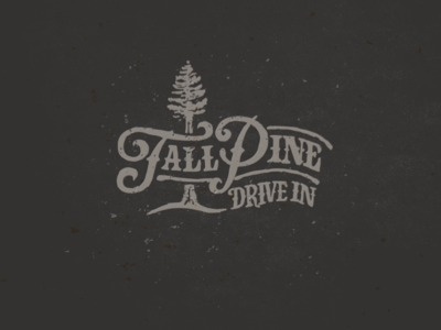 small mountain town dinner #logo #type #hand #typography
