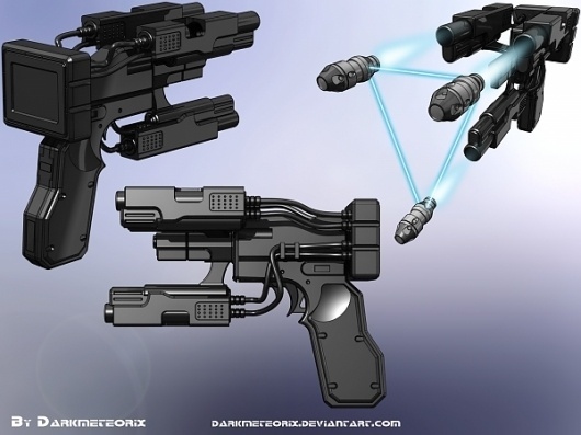 Gantz – Lock-On Handgun #weapon #gun #design #future #gantz
