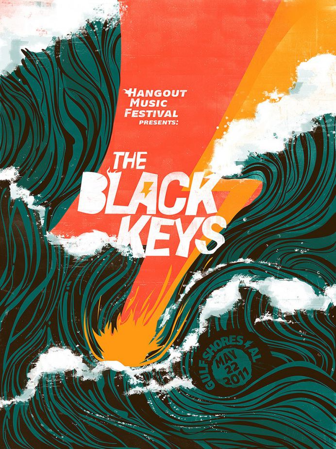The Black Keys “Hangout Music Festival” Poster
