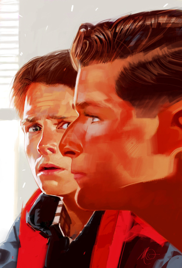 Avengers, Fight Club, Die Hard and more movie moments by MassimoÂ Carnevale Blog GeekDraw #the #back #painting #future #to