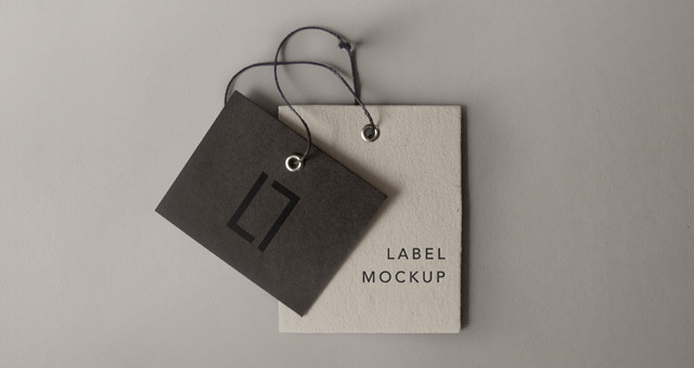 Free Cardboard Label Mockup