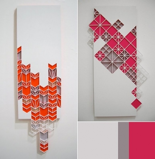 Craft Blog / Women On The Wavelength: Sandra Fettingis - Inspiration by COLOURlovers :: COLOURlovers #handcraft #geometric #ilusteation