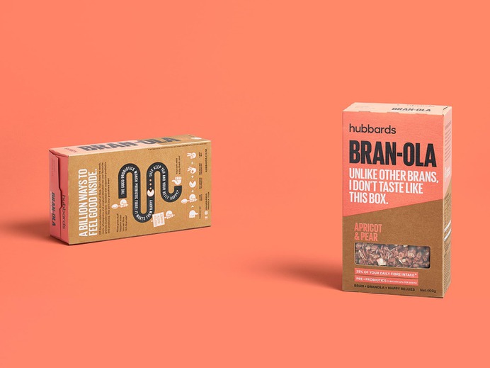 Hubbards Bran-ola - Mindsparkle Mag Onfire Design have refreshed the Hubbards brand and designed the packaging for the first product in a new phase of growth for the brand. #logo #packaging #identity #branding #design #color #photography #graphic #design #gallery #blog #project #mindsparkle #mag #beautiful #portfolio #designer