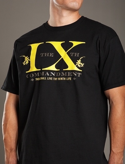 The 9th Commandment Black / Yellow T-Shirt [S11-BLK/YELL-Commandment-T] : Calico No.9 Store, Live In The Last #swag #lookbook #serif #street #commandment #calico9 #kit #fashion #ninth #style
