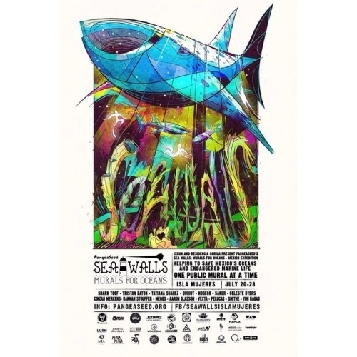 Honored to take part in @pangeaseeds #seawalls with some great artist! Thank you🐋