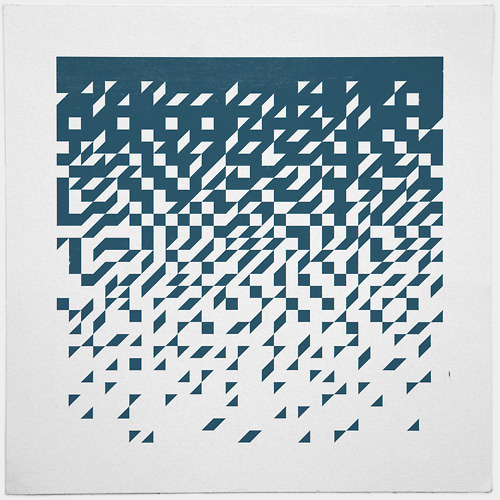 #296 Downpour – A new minimal geometric composition each day
