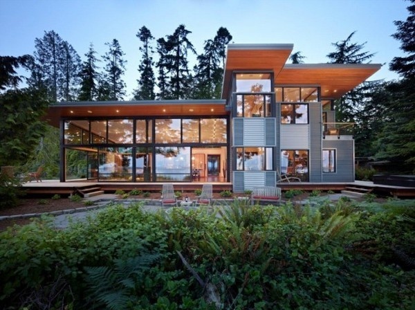 Port Ludlow Residence by FINNE Architects #house #washington #wood #architecture #forest