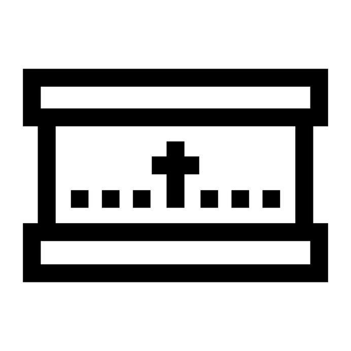 See more icon inspiration related to cultures, wooden, coffin, death, box and cross on Flaticon.