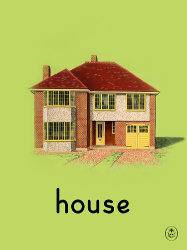 house Art Print by Ladybird Books Easyart.com #vintage #artprints #print #design #retro #art #bookcover