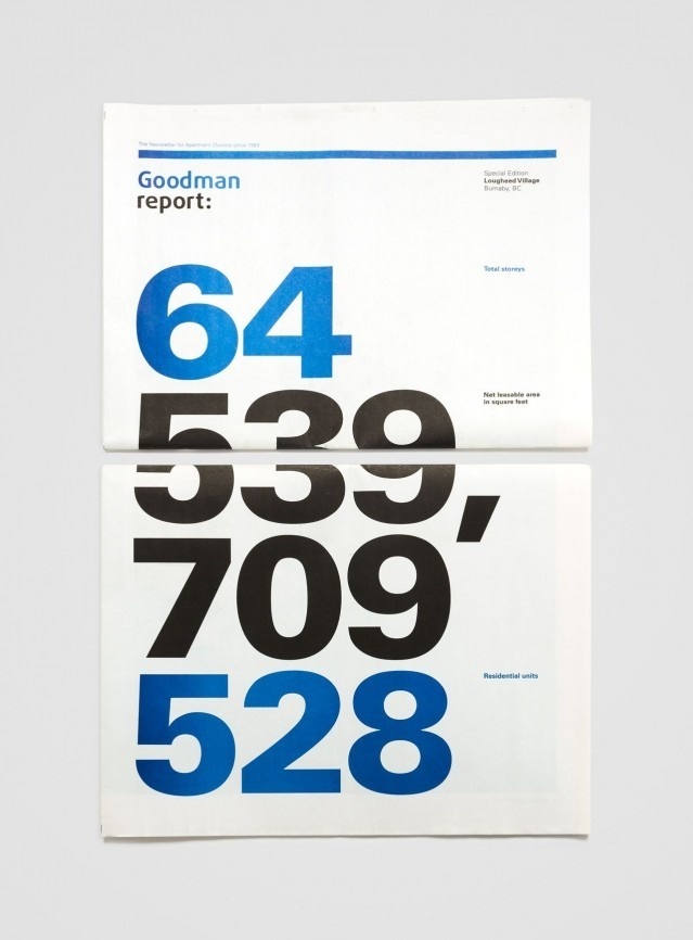 Print / Goodman Report / Work / Burnkit #print #newsprint #annual #report
