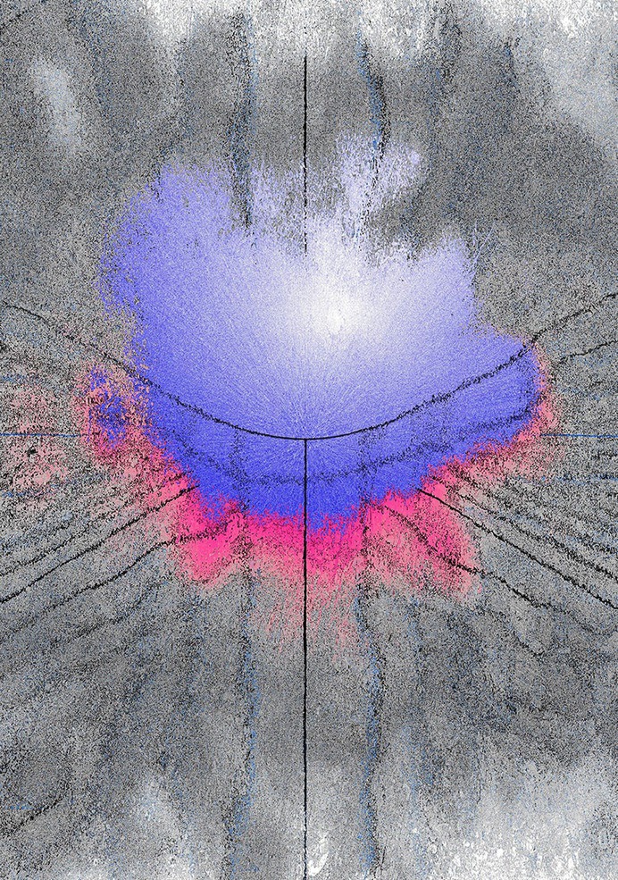Pearl (A0) by dnlsmm.studio.// Generative illustration created in code. // Prints available // #generative #coding #abstract #texture #digital #art